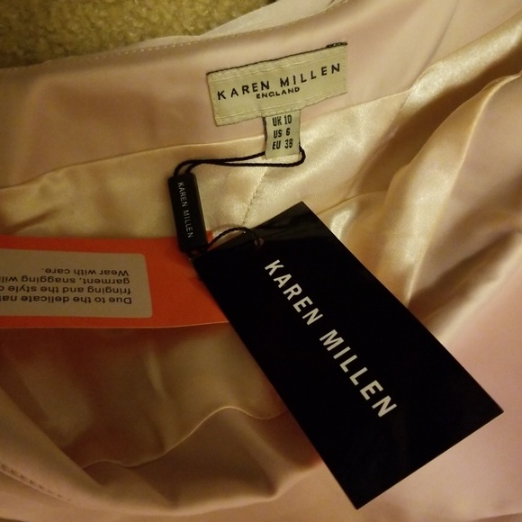 New Karen Millen Satin Dress Size 6 - Picture 7 of 7